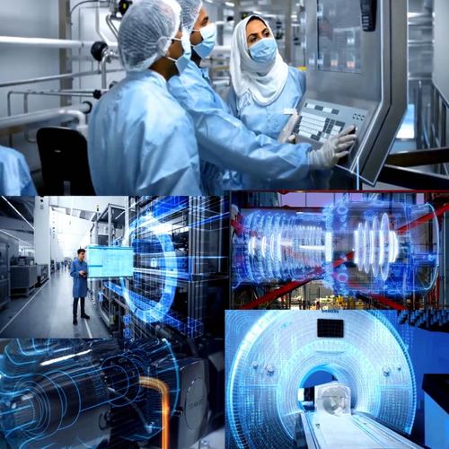 數(shù)字全自動科研實驗研發(fā)芯片人工智能ai機(jī)器機(jī)電力新能源視頻素材